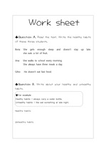 영어수업 worksheet