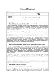 연세대학교 언더우드학부 (UD) 생명과학공학 (LSBT) 편입 합격 자기소개서 (Personal Statement)