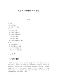 보령머드축제와 지역발전