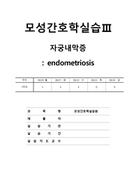 A+++모성간호 자궁내막증 CASE STUDY 자료 A+