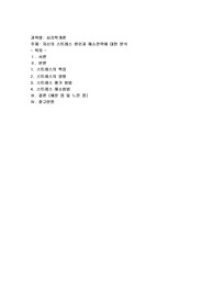 자신의 스트레스 원인과 해소전략에 대한 분석발표