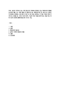 본인이 거주하고 있는 지역 중심으로 지역에서 운영되고 있는 평생교육의 현황을 조사하여 제출함