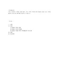여러분의 가족을 사례로 들어, 우리 가족이 직면한 문제 해결에 도움이 되는 가족생활교육 프로그램 계획서를 작성하시기 바랍니다.