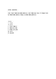 기업의 지배구조에 대해 설명하시오. 또한 지배구조를 이루는 각 주체들의 정의 및 역할에 대해 설명하고 주체들 간 관계에 대해 설명하시오.