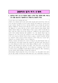 경영학과 합격자기소개서(1,2,3,4 항목 글자수에 맞춰 서술)