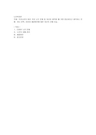 우리나라의 여러 가지 노인 문제 중 자신이 생각할 때 가장 중요하다고 생각하는 문제 하나 선택, 이유와 해결방안에 대한 자신의 견해 서술.