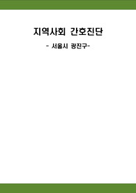 서울시 광진구의 지역분석과 지역사회간호 레포트