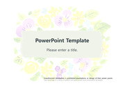 [화사한 꽃무늬 벽지 디자인테마 PPT배경] - PPT템플릿 디자인 서식 배경파워포인트양식 PowerPoint PPT테마 프레젠테이션