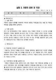 저항의 종류 및 측정