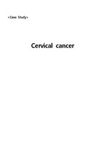 [여성실습 Case Study] A++ 자궁경부암(Cervical Cancer) CASE STUDY, 문헌고찰+간호과정+진단 2개