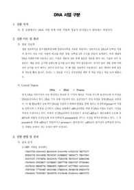 [분자생물학실험]DNA 서열 구분