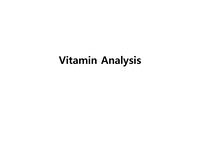 Vitamin Analysis