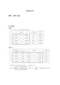 아주대학교 물리학실험1 실험11 결과보고서 현의 진동