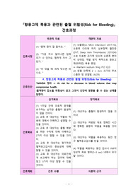 항응고제 복용과 관련된 출혈위험성