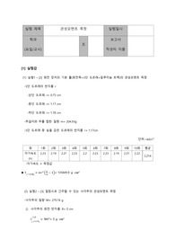 일반물리실험 - (A+)관성모멘트 측정