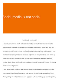 Social media is not social