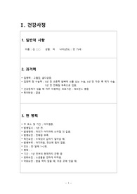 임상실습1 A+자료 노년대상자 건강사정+간호과정2개