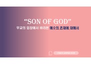 <Son of God> 영화감상 보고서