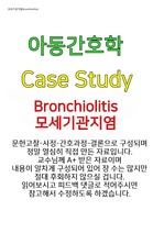 Bronchiolitis(모세기관지염) 아동간호학 A+ Case Study 자료