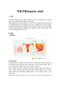 여성간호학 모성간호학 자궁근종 A+CASE 진단3개 과정3개