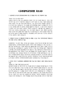 고려대학교의료원 2020년 신규간호사 합격자소서