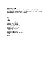 (사회복지조사론) 자신의 관심 분야(아동, 노인, 여성, 장애, 노동, 고용, 의료, 주거, 교육, 인권 등)에서의 현안 이슈