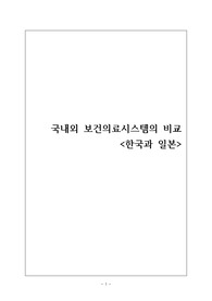 보건의료시스템 비교(한국과 다른나라비교)일본