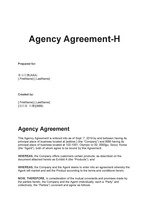 Agency Agreement-영문대리점 계약서- 영문판매게약서-대리점 지정약정서