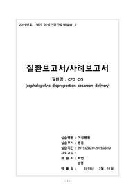 [A+ 케이스] 여성건강간호학/여성건강간호학실습/아두골반불균형/CPD/제왕절개/CPD Csec/아두골반불균형제왕절개케이스/제왕절개케이스/여성건강간호학실습케이스