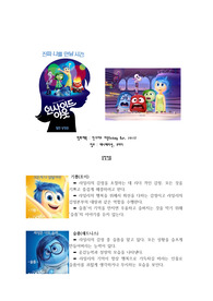 인사이드아웃 등장인물 분석, 줄거리 레포트(REPORT) (A+)
