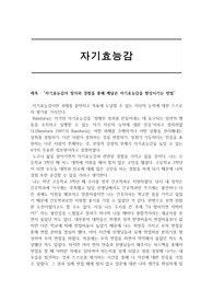 자기효능감 레포트 (REPORT) (A+)