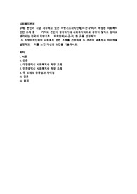 본인이 지금 거주하고 있는 지방기초자치단체(시·군·구)에서 제정된 사회복지관련 조례 중 1   가지와 본인이 생각