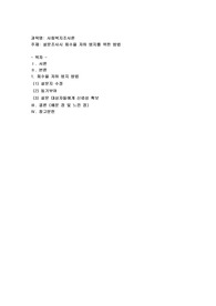 설문 조사시 회수율 저하방지를 위한 방법
