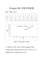 일반물리학실험A+보고서 Chapter09 자유낙하운동