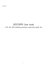 [성인간호학] 다재내성결핵 케이스스터디 간호진단 2개