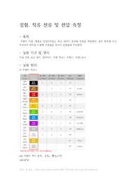 [기초전자회로실험] 직류 전류 및 전압 측정 결과보고서