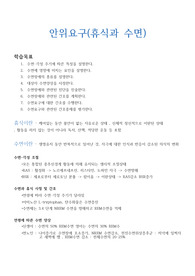 [A++] 기본간호학 수면과 안위요구 요약정리(레포트)