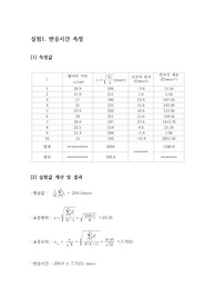 [물리학실험] 측정과 오차 결과 보고서 A+
