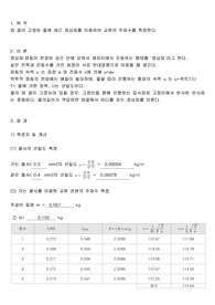[일반물리실험] 정상파에 의한 진동수 측정 결과 보고서 A+