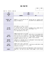 만3세 관찰일지 -8월(15명)