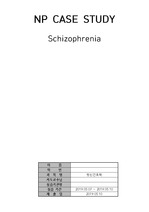NP Schizophrenia(조현병) case study