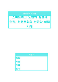 경영정보시스템- 스마트 워크 도입의 장단점과 경쟁우위 성공과 실패사례