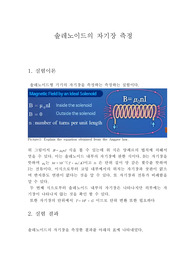 [일반물리학실험] 솔레노이드의 자기장 측정