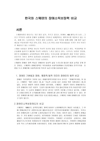 우리나라 장애인소득보장책과 스웨덴 장애인소득보장책 비교
