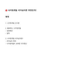 [ A+ 과제 ] 나이팅게일 리더십 / 성장배경 / 업적 / 리더십 / 나이팅게일의 리더십 / 거래적 리더십 / 변혁적 리더십 / 간호정신