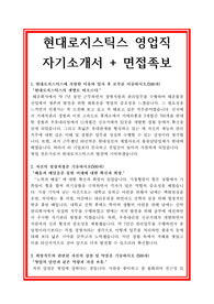 영업직자기소개서, 현대로지스틱스, 영업사원자소서, 합격자기소개서, 합격자소서