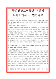 국민건강보험공단 전산직 자기소개서
