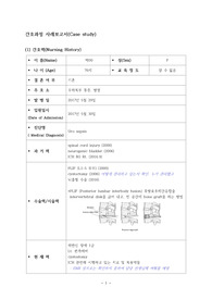 MICU 실습 요로성 패혈증 환자 간호 86페이지  (간호력, 병태생리, 신체사정, 진단적 검사, 약물정리, 의미있는 자료 도출, 간호과정, 실습일지, 참고문헌) 진단 및 과정 5개,