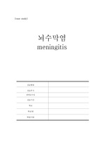 성인간호학 뇌수막염 케이스(meningitis) 진단5 과정3(고체온, 비효율적기도청결, 감염위험성)