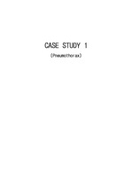 성인 case study(pneumothorax)